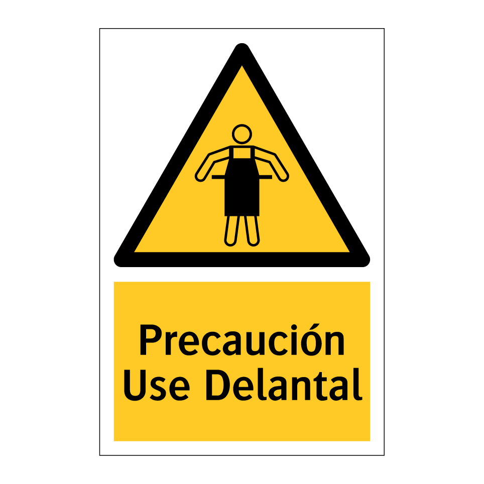 Precaución Use Delantal