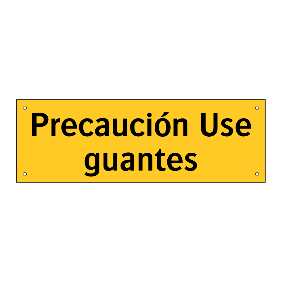 Precaución Use guantes