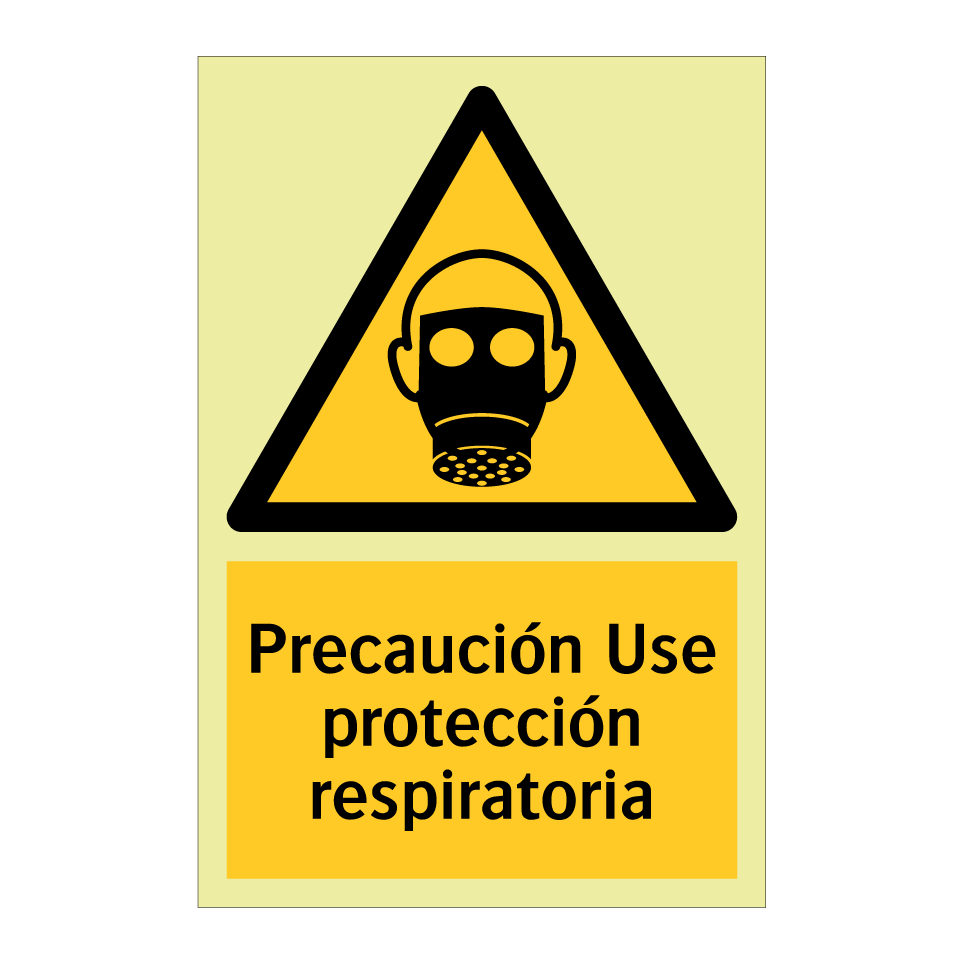 Precaución Use protección respiratoria