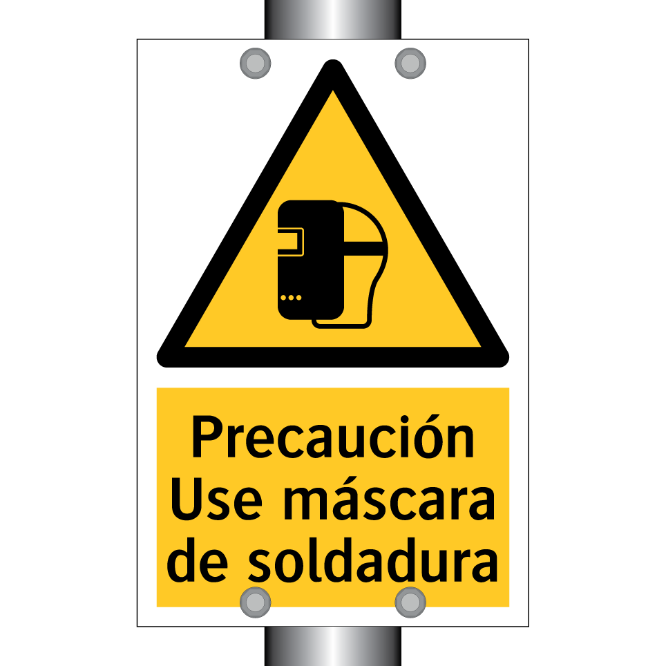 Precaución Use máscara de soldadura