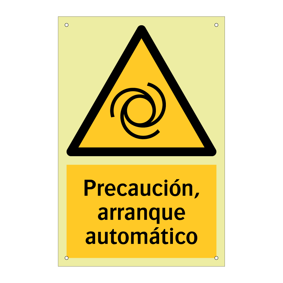 Precaución, arranque automático