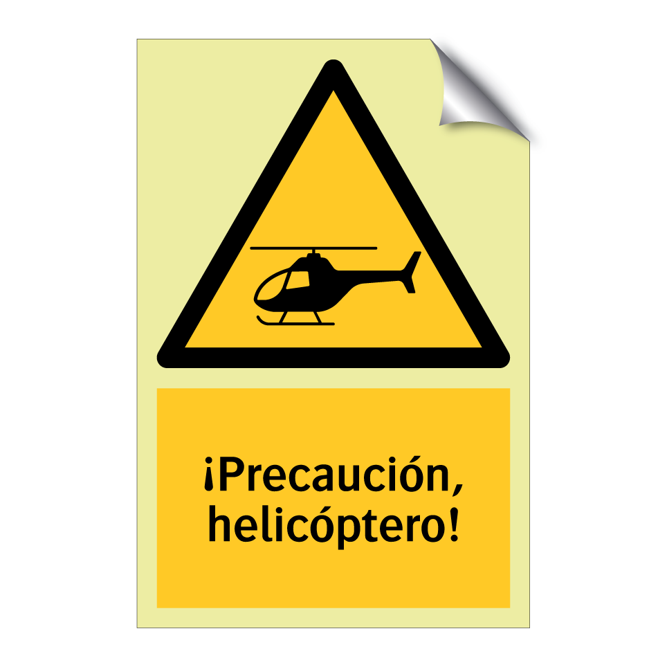 ¡Precaución, helicóptero!