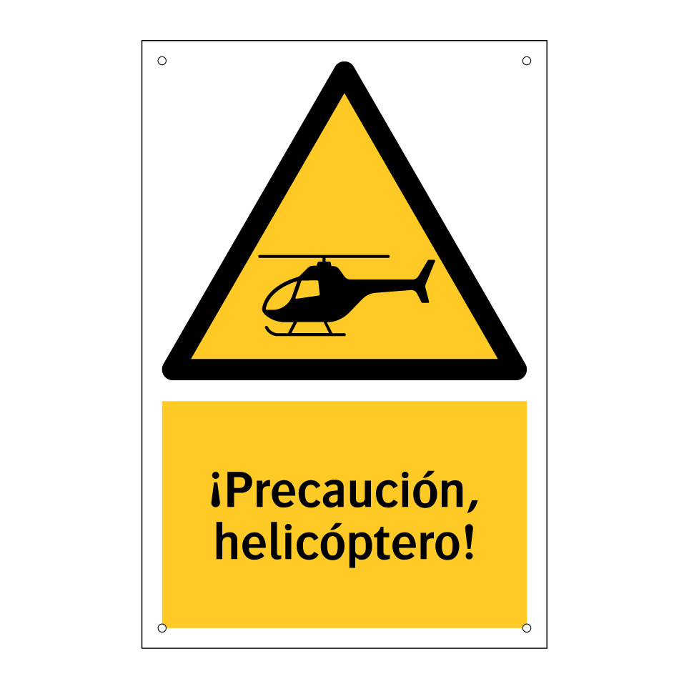 ¡Precaución, helicóptero!