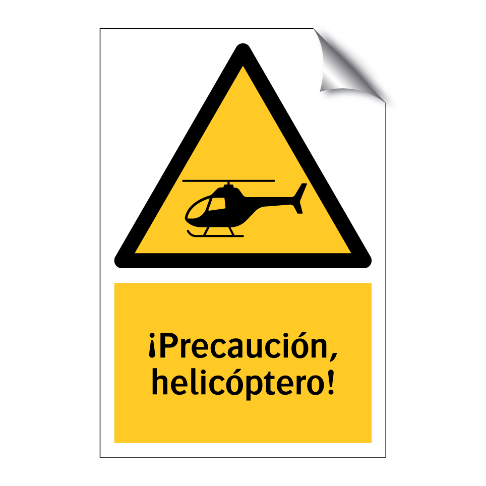 ¡Precaución, helicóptero!
