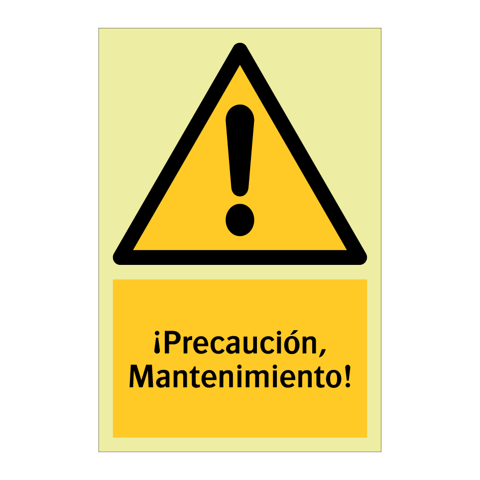 ¡Precaución, Mantenimiento!