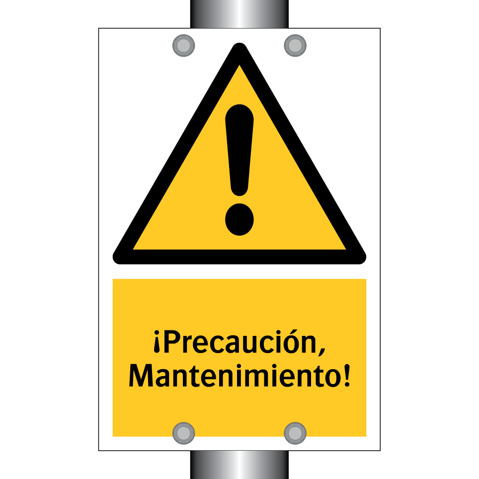 ¡Precaución, Mantenimiento!