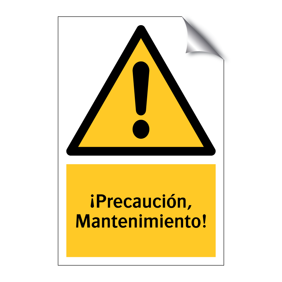 ¡Precaución, Mantenimiento!