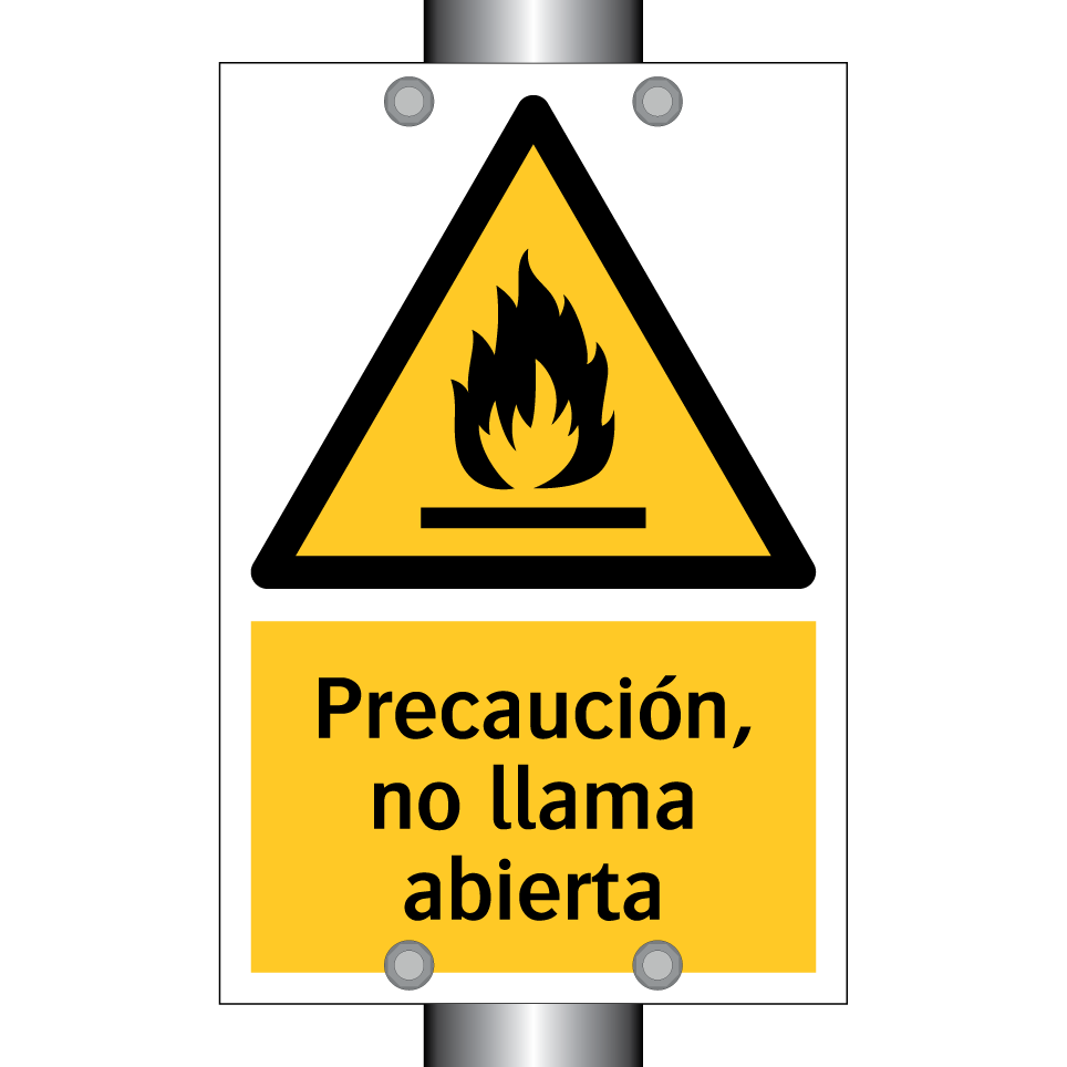 Precaución, no llama abierta