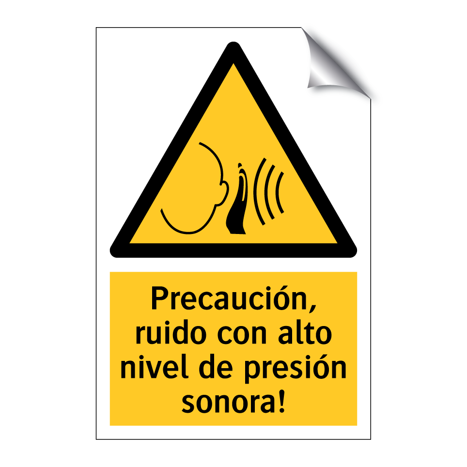Precaución, ruido con alto nivel de presión sonora!