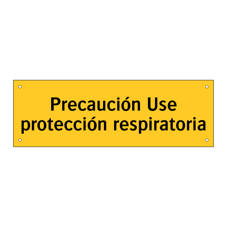 Precaución Use protección respiratoria