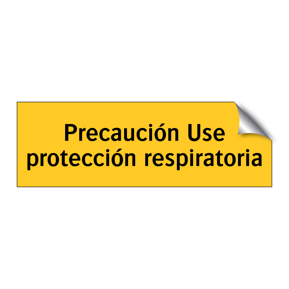 Precaución Use protección respiratoria