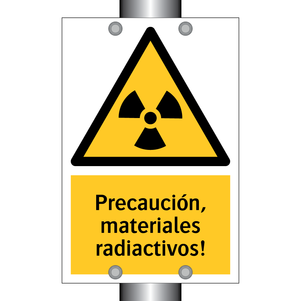 Precaución, materiales radiactivos!