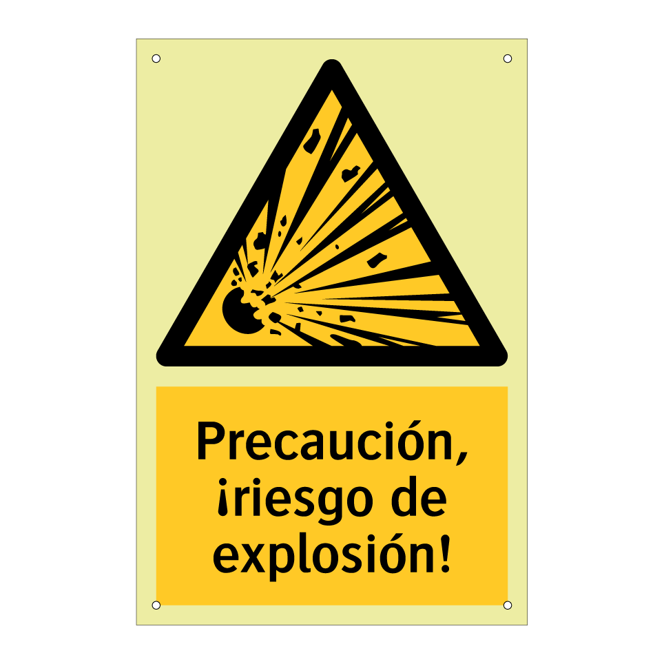 Precaución, ¡riesgo de explosión!