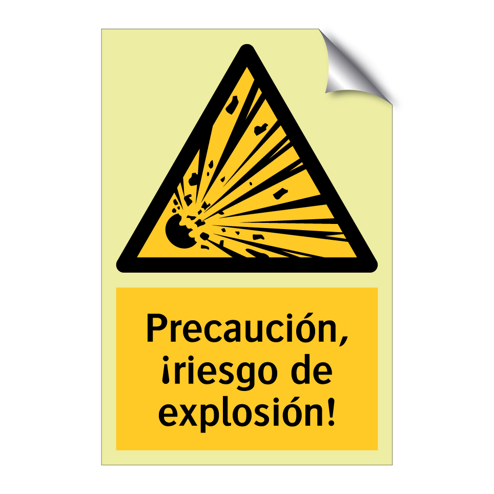 Precaución, ¡riesgo de explosión!
