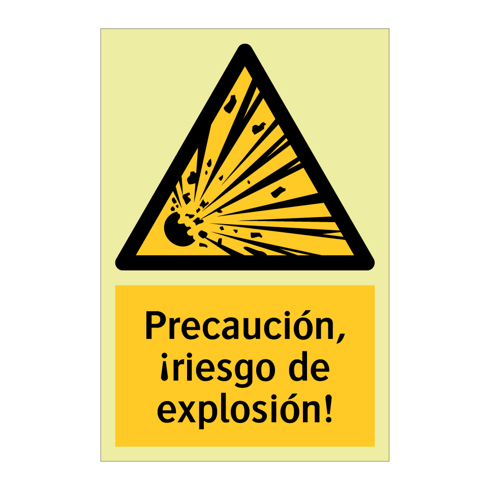 Precaución, ¡riesgo de explosión!