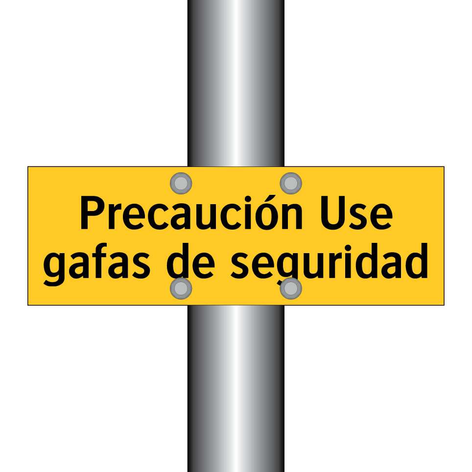 Precaución Use gafas de seguridad