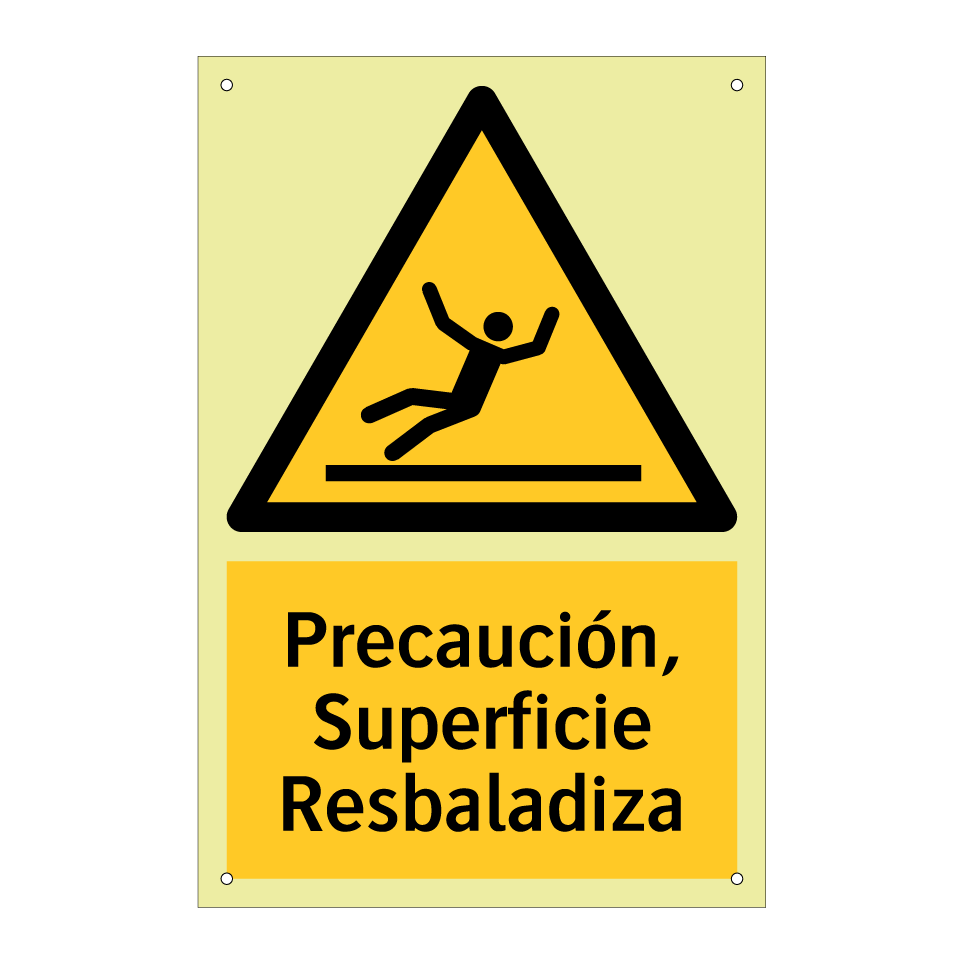 Precaución, Superficie Resbaladiza