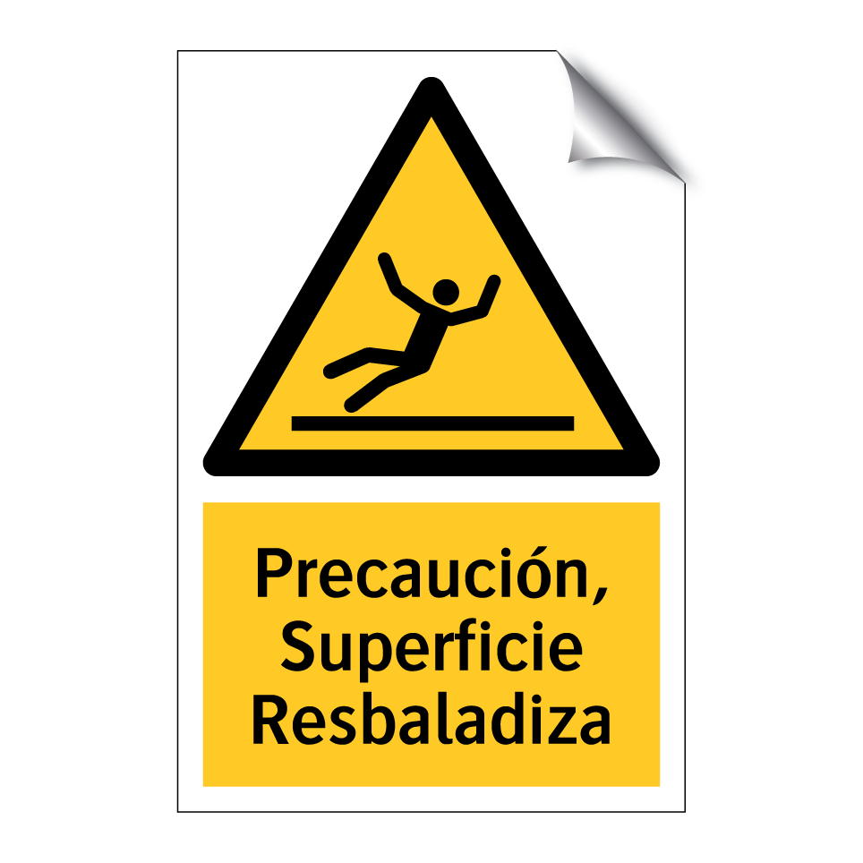 Precaución, Superficie Resbaladiza
