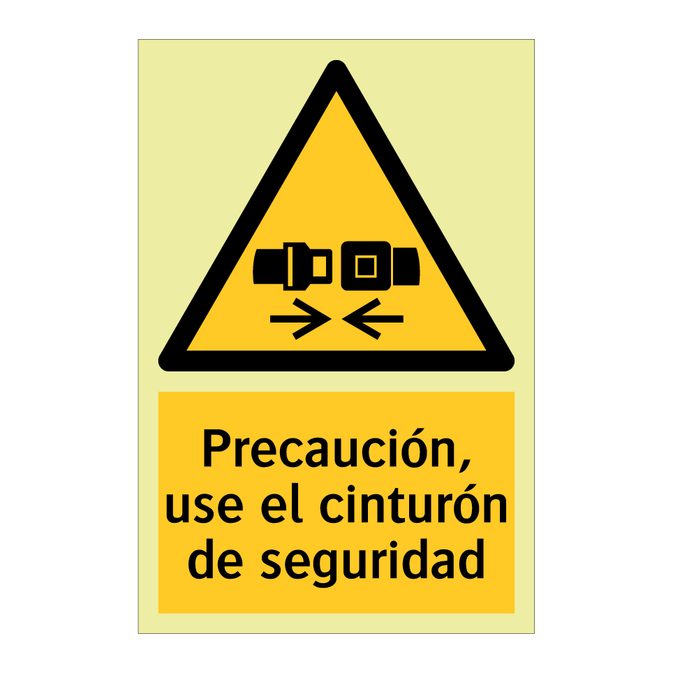 Precaución, use el cinturón de seguridad