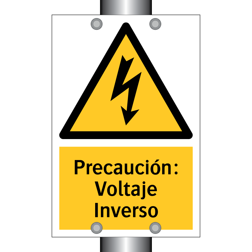 Precaución: Voltaje Inverso