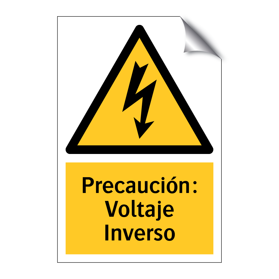 Precaución: Voltaje Inverso
