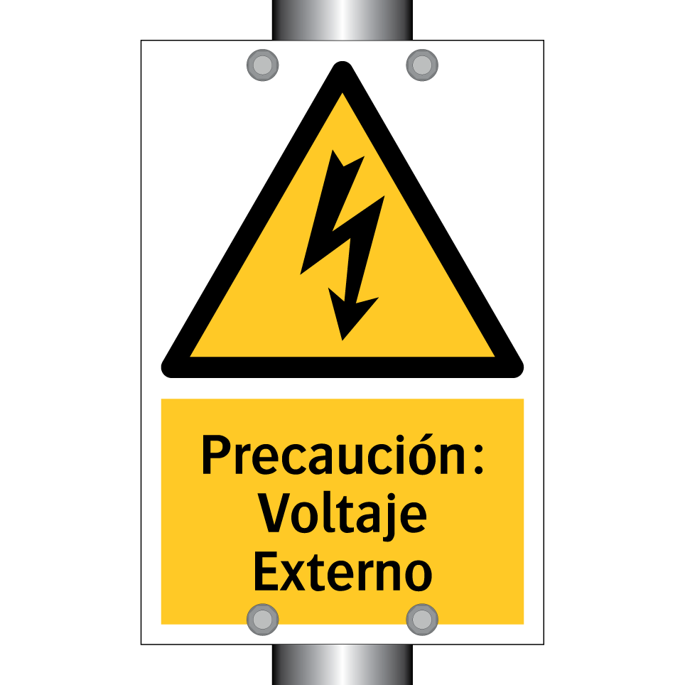 Precaución: Voltaje Externo