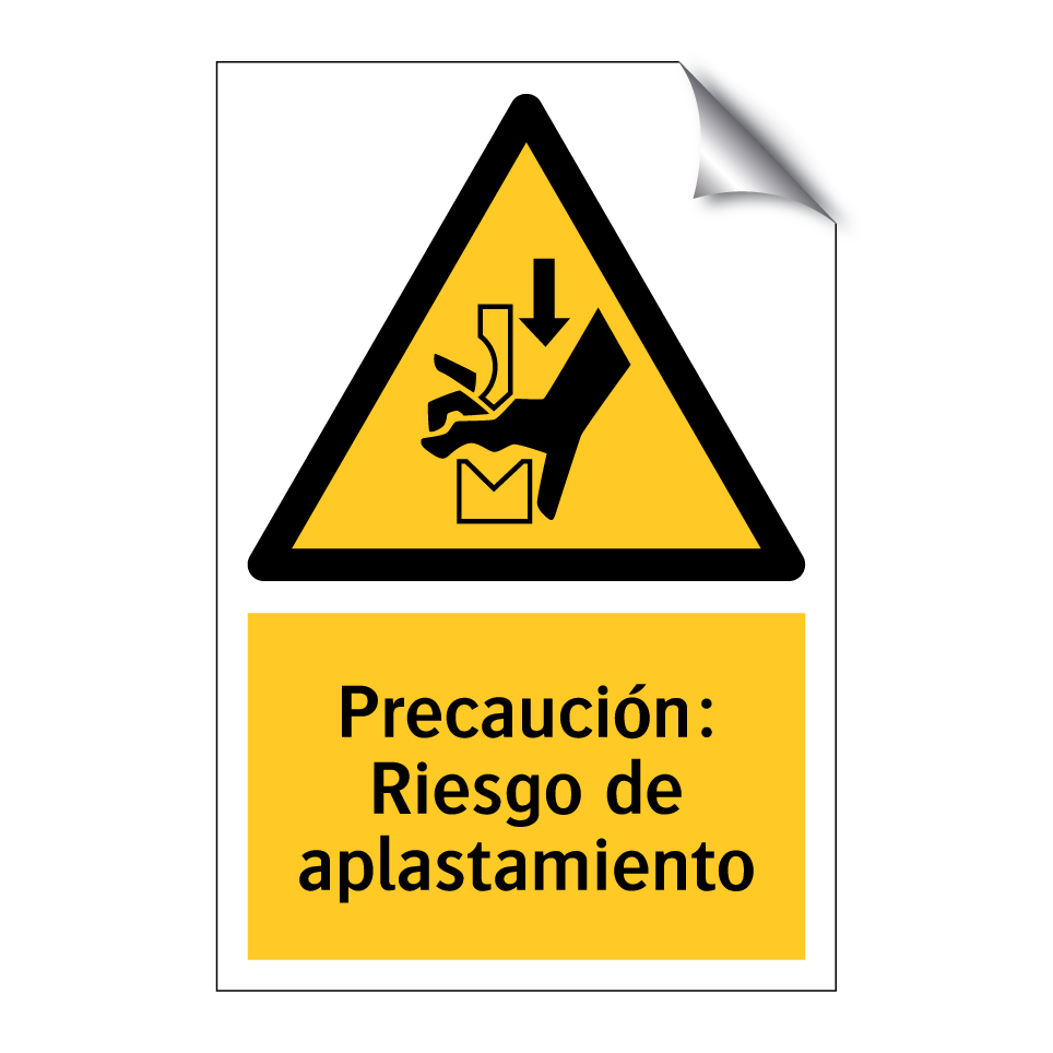 Precaución: Riesgo de aplastamiento