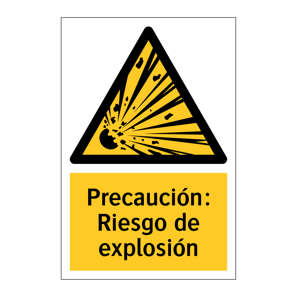 Precaución: Riesgo de explosión