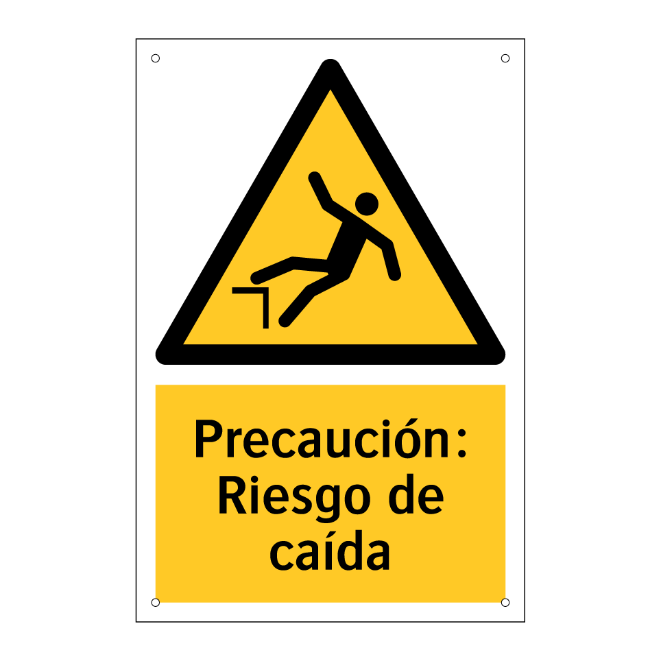 Precaución: Riesgo de caída