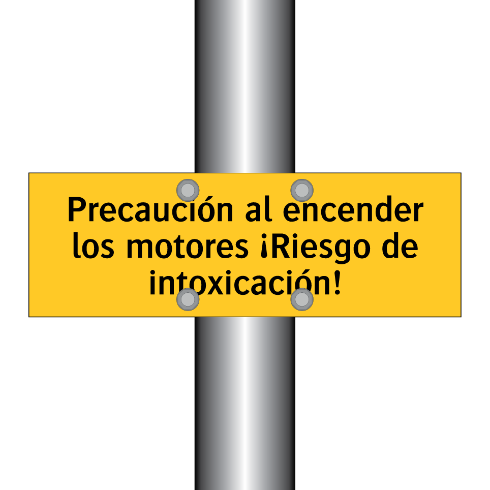 Precaución al encender los motores ¡Riesgo de intoxicación!