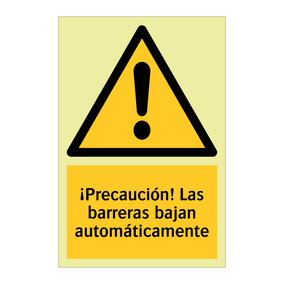 ¡Precaución! Las barreras bajan automáticamente