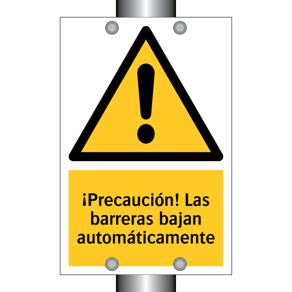 ¡Precaución! Las barreras bajan automáticamente