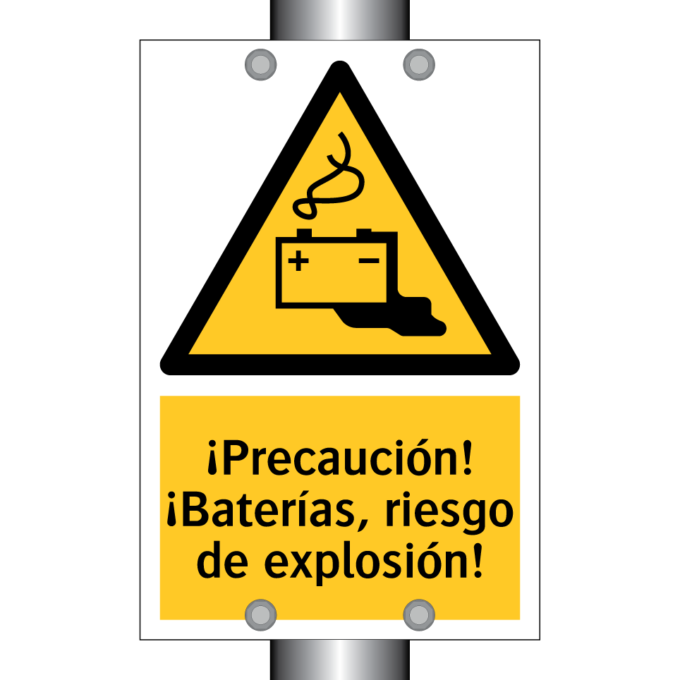 ¡Precaución! ¡Baterías, riesgo de explosión!