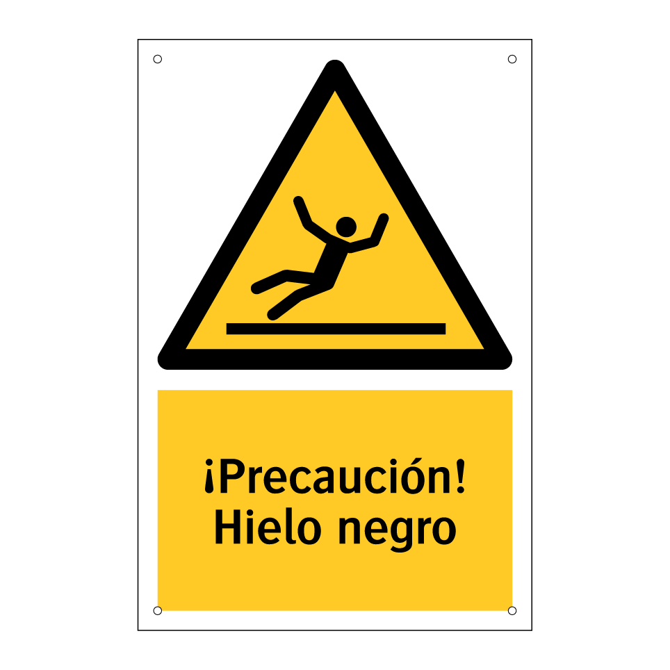 ¡Precaución! Hielo negro
