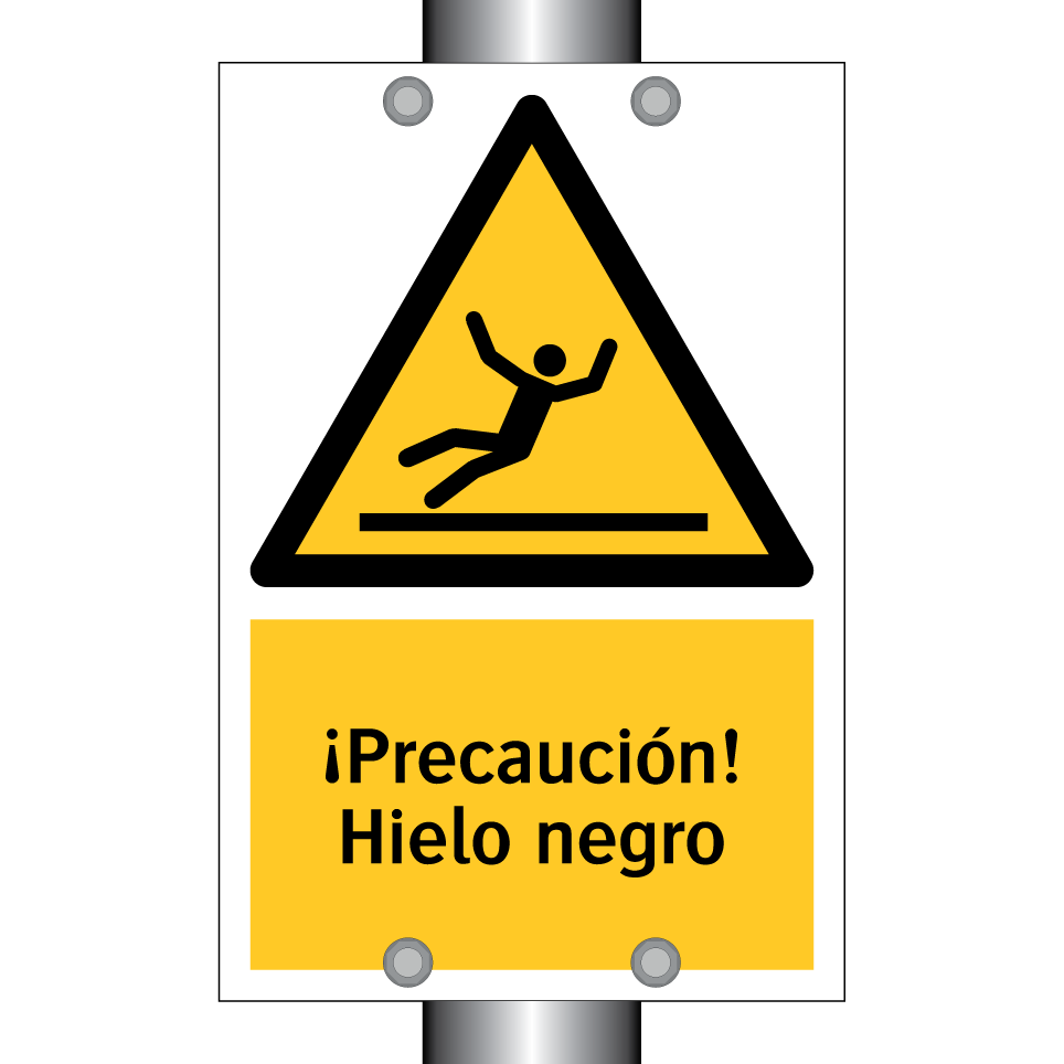 ¡Precaución! Hielo negro