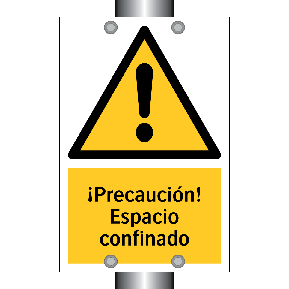 ¡Precaución! Espacio confinado