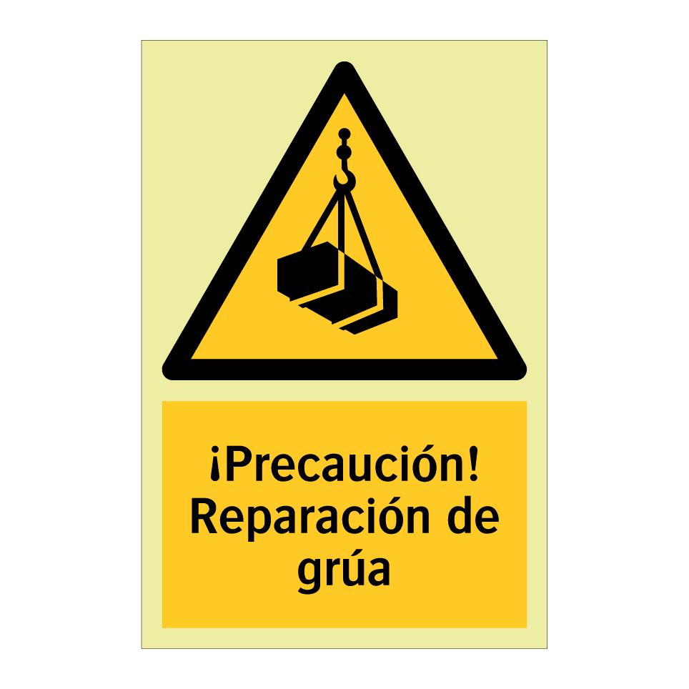 ¡Precaución! Reparación de grúa