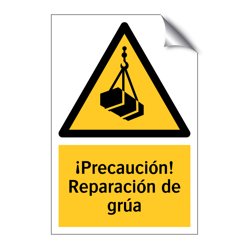 ¡Precaución! Reparación de grúa