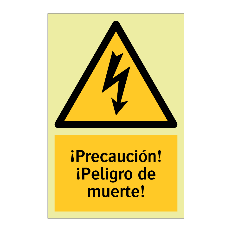 ¡Precaución! ¡Peligro de muerte!