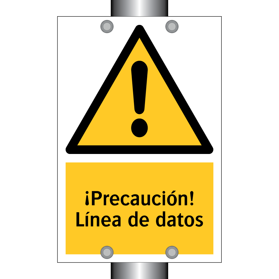 ¡Precaución! Línea de datos