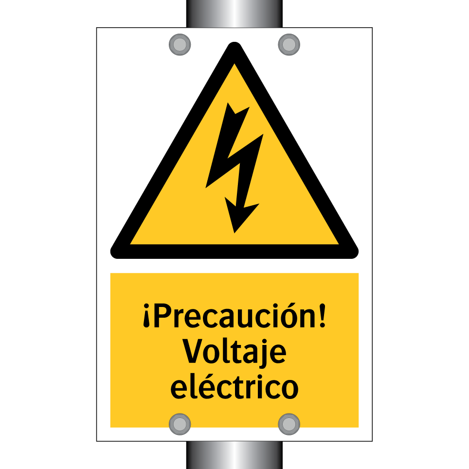 ¡Precaución! Voltaje eléctrico