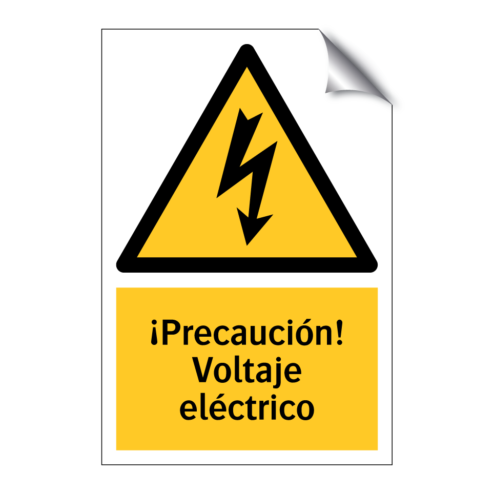 ¡Precaución! Voltaje eléctrico