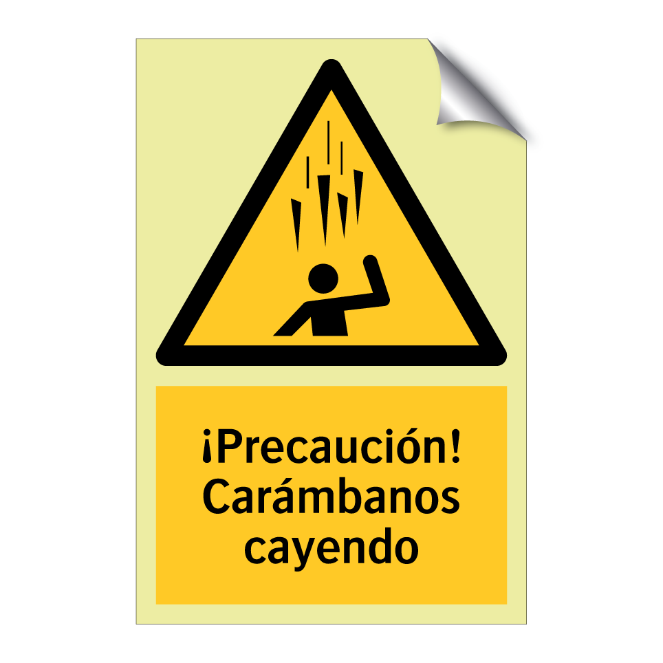 ¡Precaución! Carámbanos cayendo