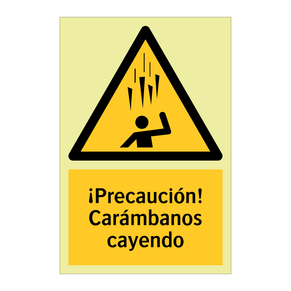 ¡Precaución! Carámbanos cayendo