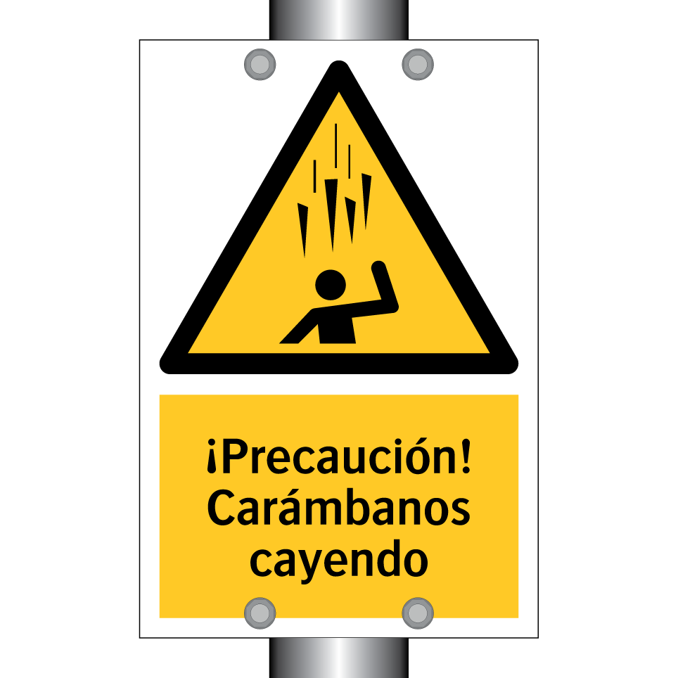 ¡Precaución! Carámbanos cayendo