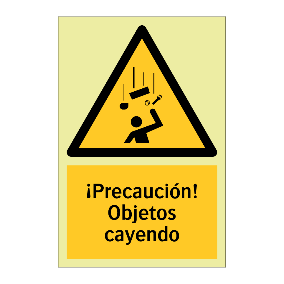 ¡Precaución! Objetos cayendo