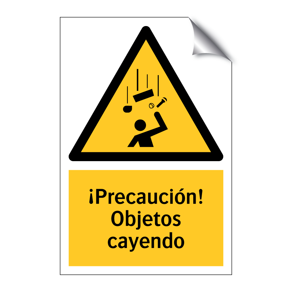 ¡Precaución! Objetos cayendo