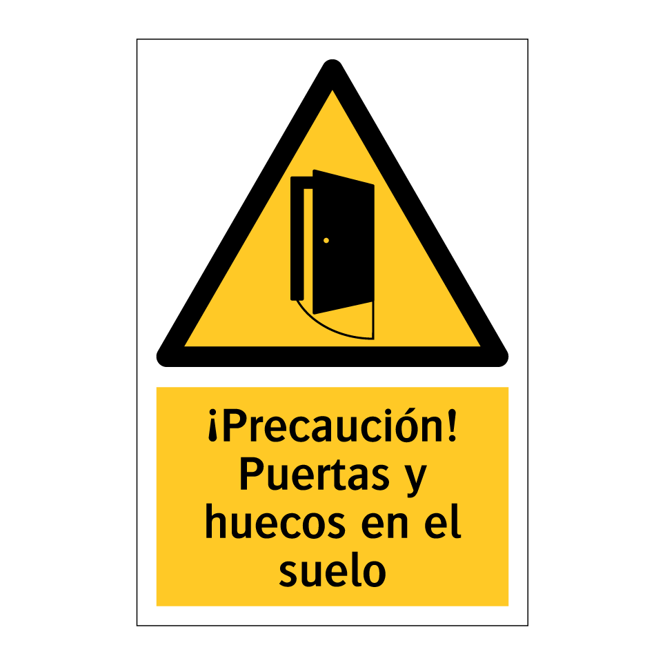 ¡Precaución! Puertas y huecos en el suelo