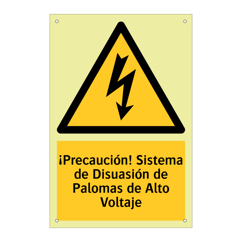 ¡Precaución! Sistema de Disuasión de Palomas de Alto Voltaje