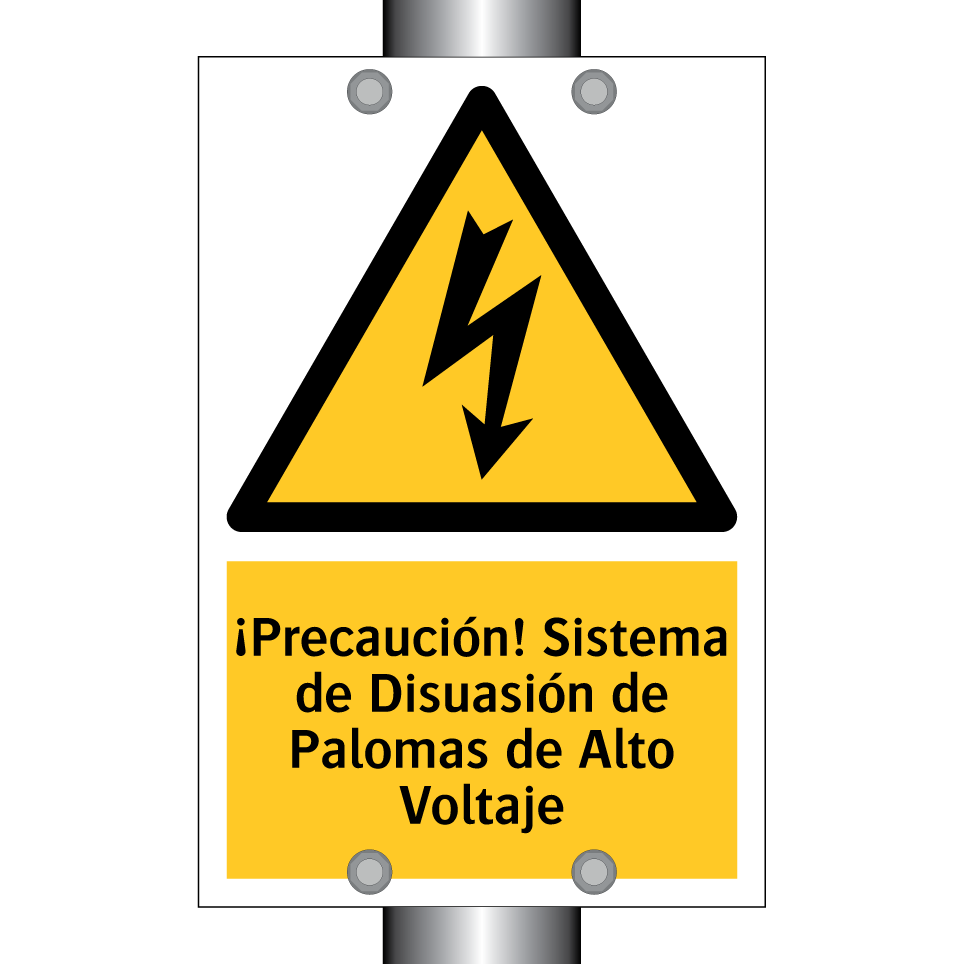 ¡Precaución! Sistema de Disuasión de Palomas de Alto Voltaje